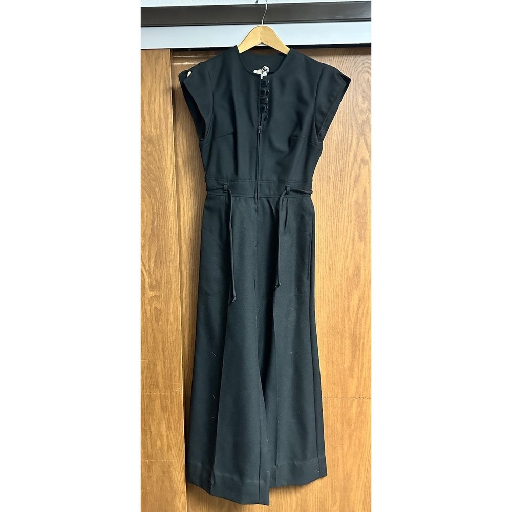 VTG 70's PBJ Black Short Sleeve Jumpsuit Size 11 Medium Boho Excellent rare